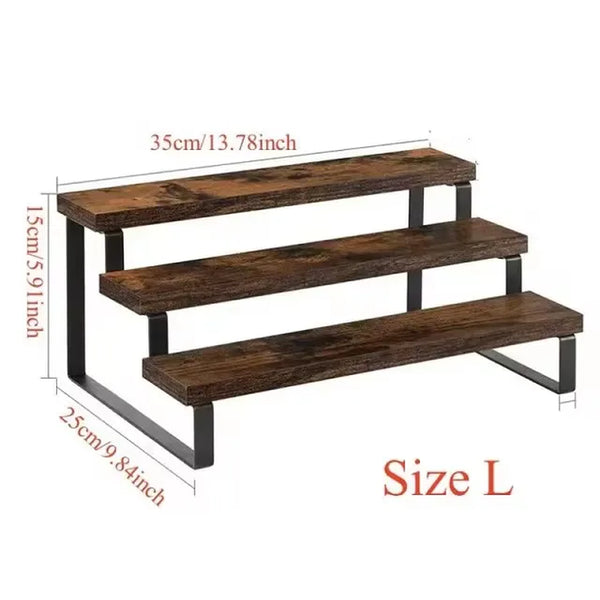 Ridgeline 3-tier display riser, large size, dimensions
